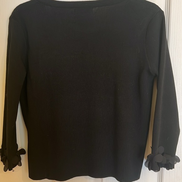 NWT Molly Bracken black knitted cardigan with flower detail XS - Picture 4 of 5